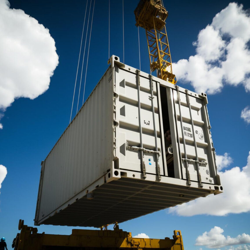 industry-ships-cranes-unloading-cargo-containers-outdoors-generated-by-ai